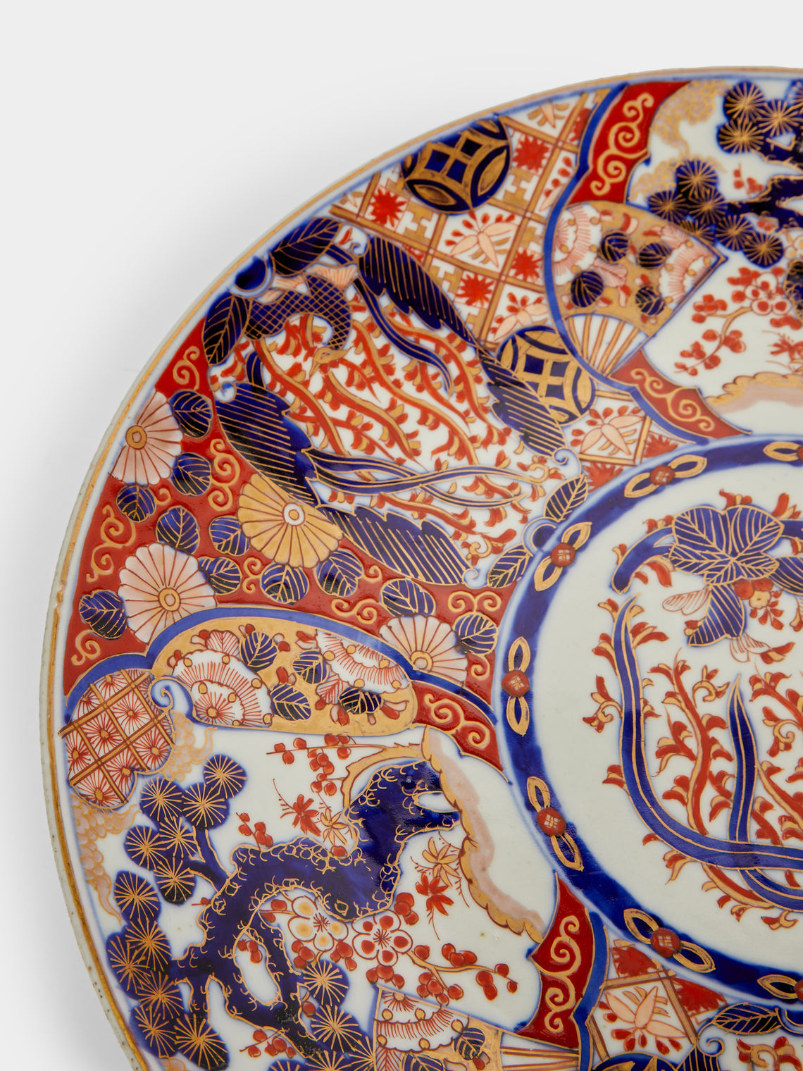 Antique and Vintage - 1880s Imari Porcelain Large Platters (Set of 2) -  - ABASK