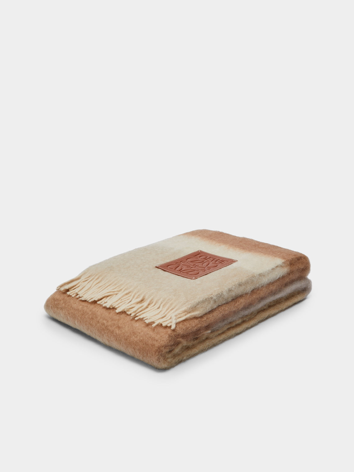 Loewe Home - Wool and Linen Striped Blanket -  - ABASK