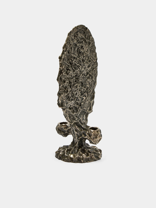 William Guillon - Omnia Vanitas Hand-Sculpted Bronze Candle Holder -  - ABASK - 