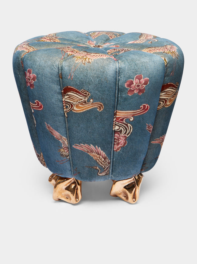 Osanna Visconti x The House of Lyria - Bronze Crinkle Stool -  - ABASK - 