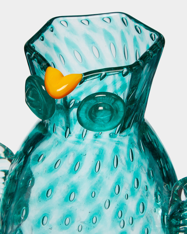 Stewart Hearn - Owl Hand-Blown Glass Jug -  - ABASK