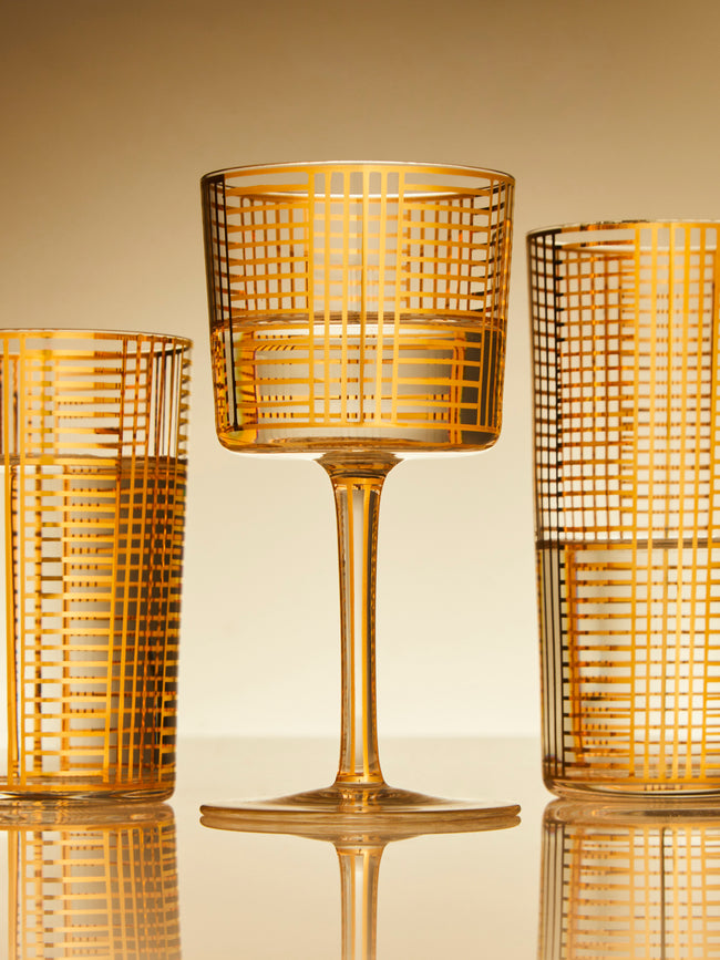 Lobmeyr - Josef Hoffmann Series B Gold Wine Glass -  - ABASK