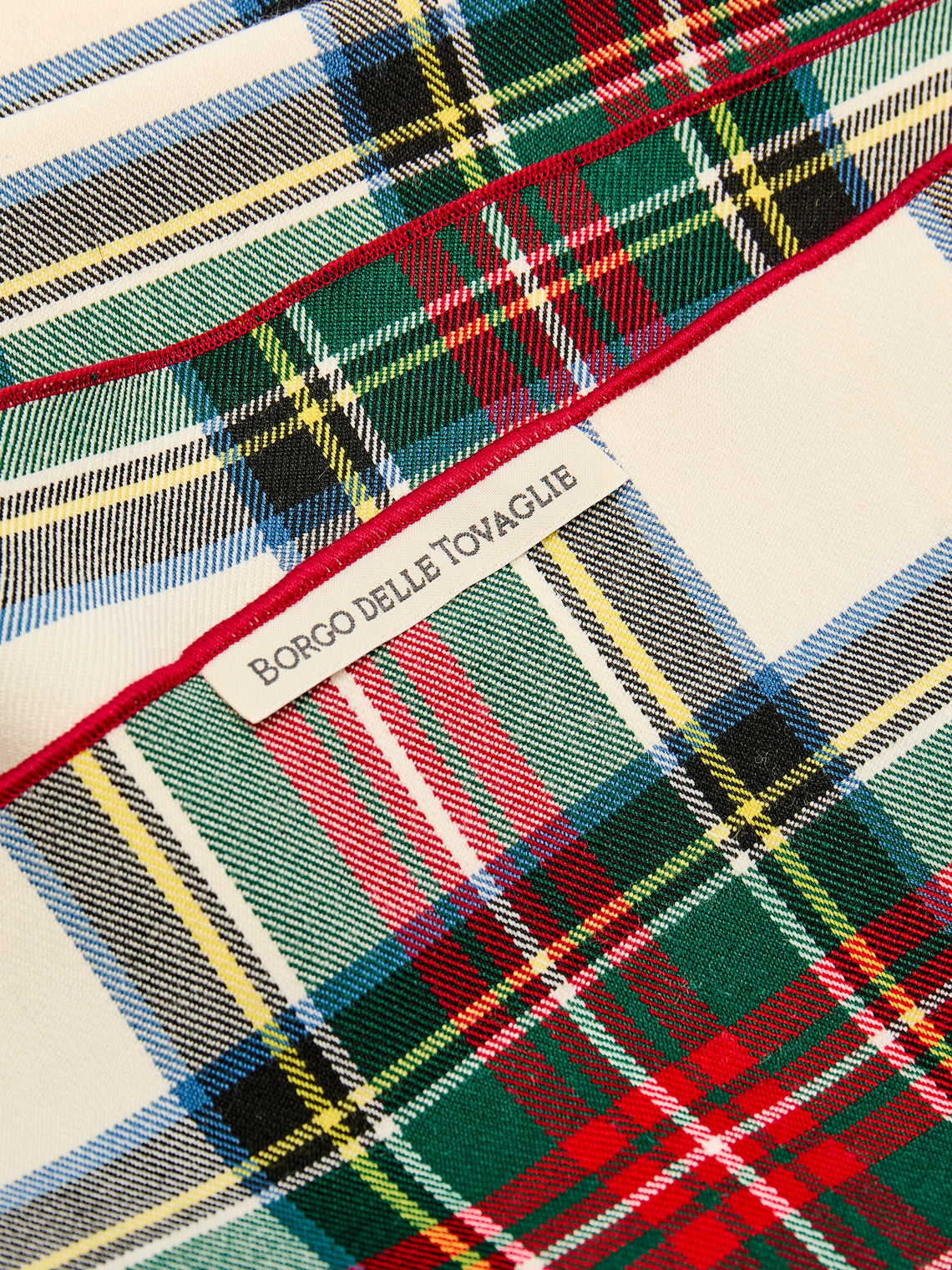 Borgo delle Tovaglie - Filo Tartan Linen Large Table Runner -  - ABASK