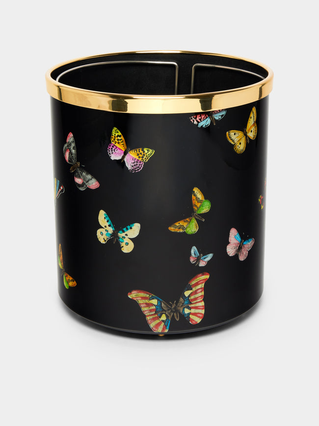 Fornasetti - Farfalle Metal Wastepaper Bin -  - ABASK - 