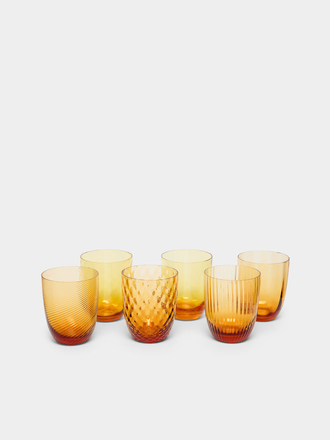 NasonMoretti - Idra Hand-Blown Murano Glass Tumblers (Set of 6) -  - ABASK - 
