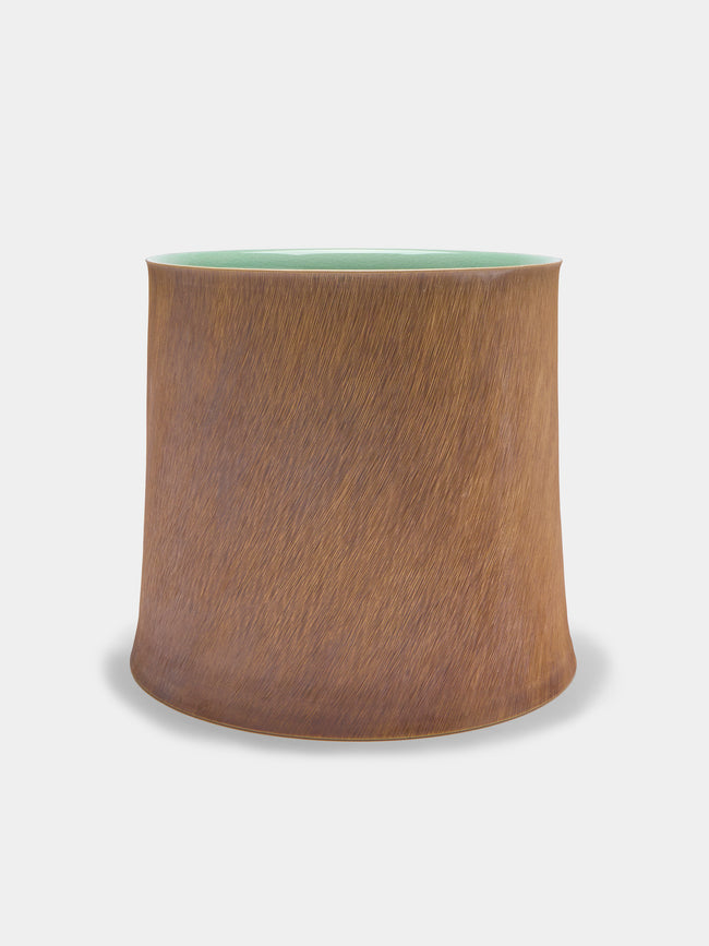 Kim Pan-ki - Comb Pattern Celadon Vase -  - ABASK - 