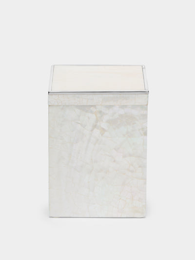 Objet Luxe - Sienna Mother-of-Pearl Tall Square Box -  - ABASK - 