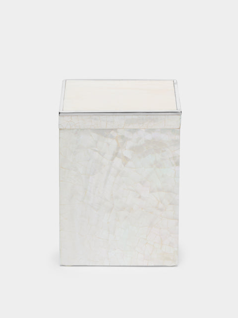 Objet Luxe - Sienna Mother-of-Pearl Tall Square Box -  - ABASK - 