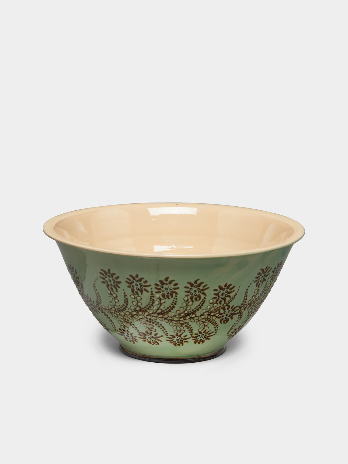 Poterie d’Évires - Flowers Hand-Painted Ceramic Small Bowl -  - ABASK - 