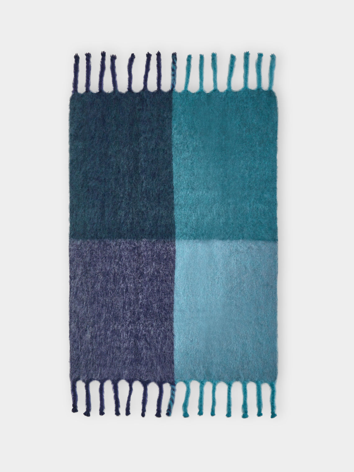 Lena Rewell - Handwoven Mohair Check Blanket -  - ABASK