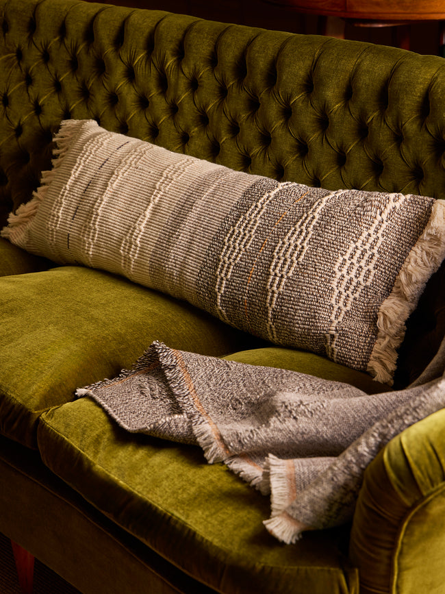 Maria Sigma - Melissanthi Handwoven Wool and Silk Cushion -  - ABASK