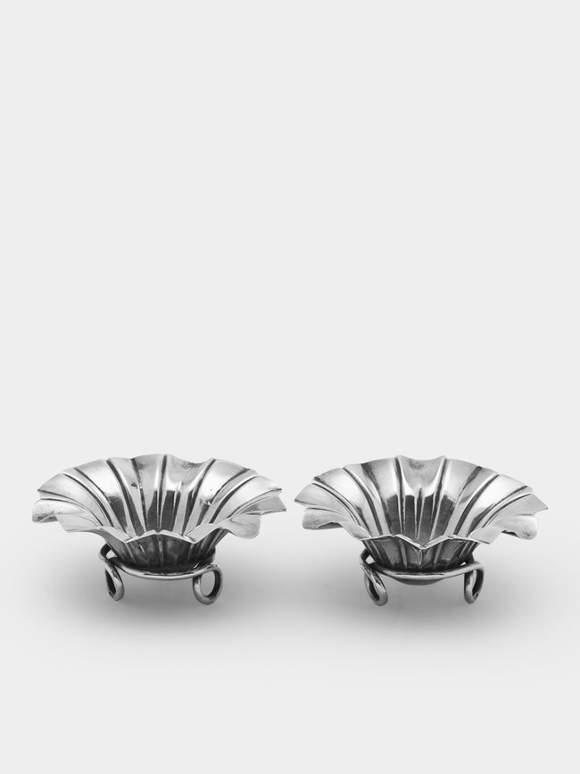 Antique and Vintage - Early-20th Century Solid Silver Salt and Pepper Dishes (Set of 2) -  - ABASK - 