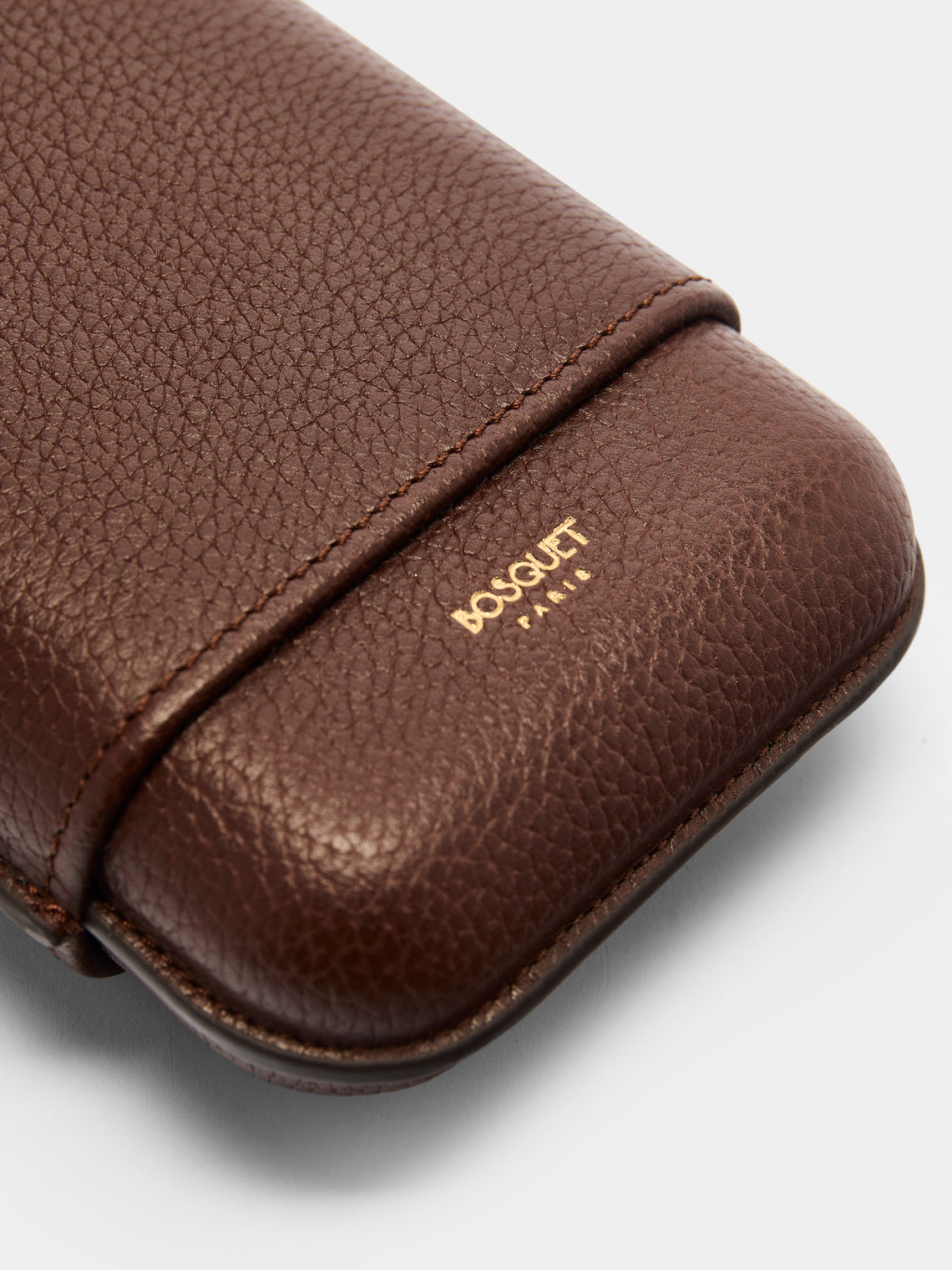 Bosquet Paris - Grained Leather Cigar Case (3 Cigars) -  - ABASK