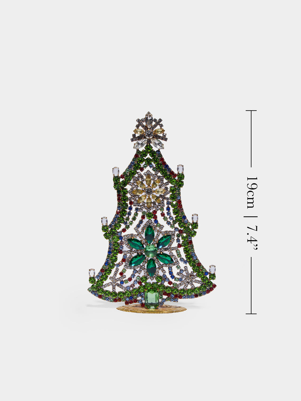 Antique and Vintage - 1930s Czech Jewelled Small Christmas Tree -  - ABASK