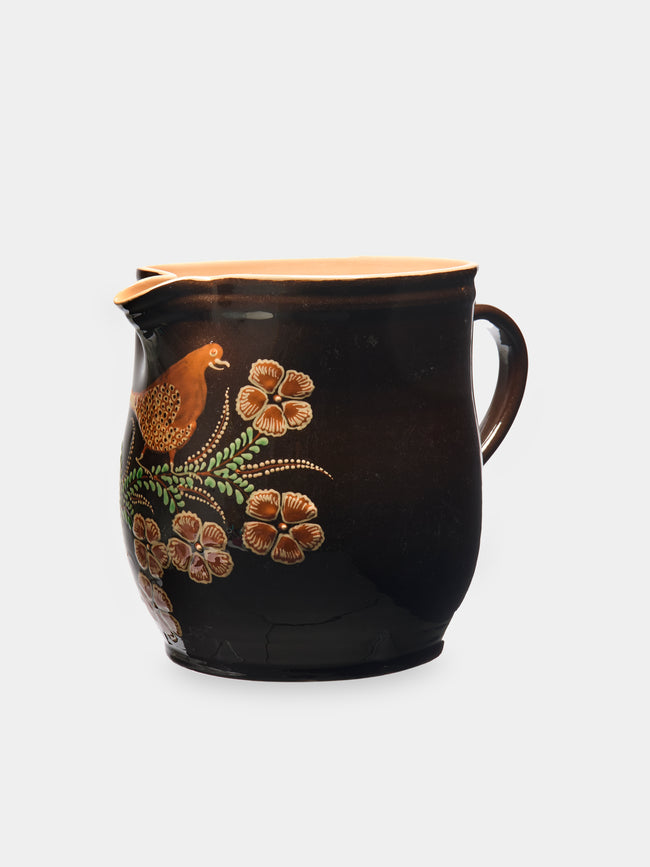 Poterie d’Évires - Birds Hand-Painted Ceramic Extra Large Jug -  - ABASK - 