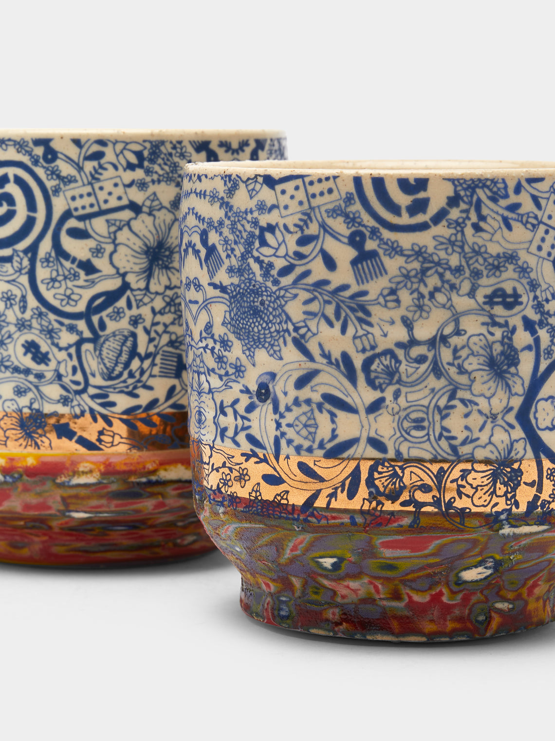 The Village Potter x Roberto Lugo - Edition 80 and 93 Ceramic Cups (Set of 2) -  - ABASK