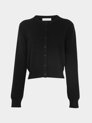 Ryan Roche - Cashmere Cropped Crew-Neck Cardigan -  - ABASK - 