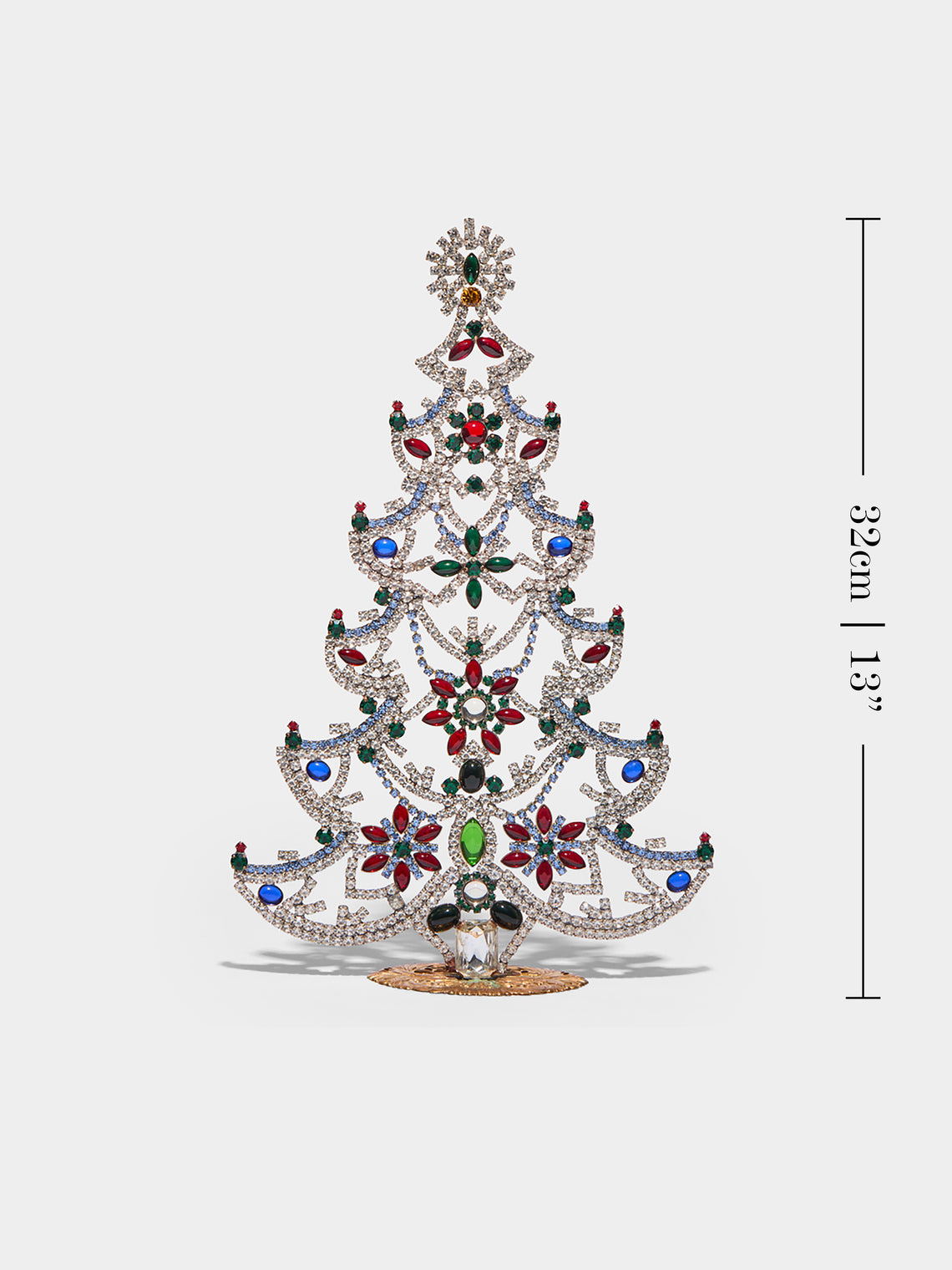 Antique and Vintage - 1930s Czech Jewelled Large Christmas Tree -  - ABASK