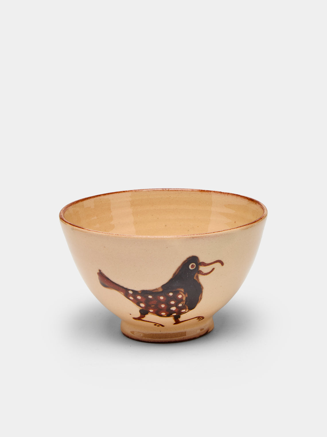 Poterie d’Évires - Birds Hand-Painted Ceramic Small Bowls (Set of 6) -  - ABASK