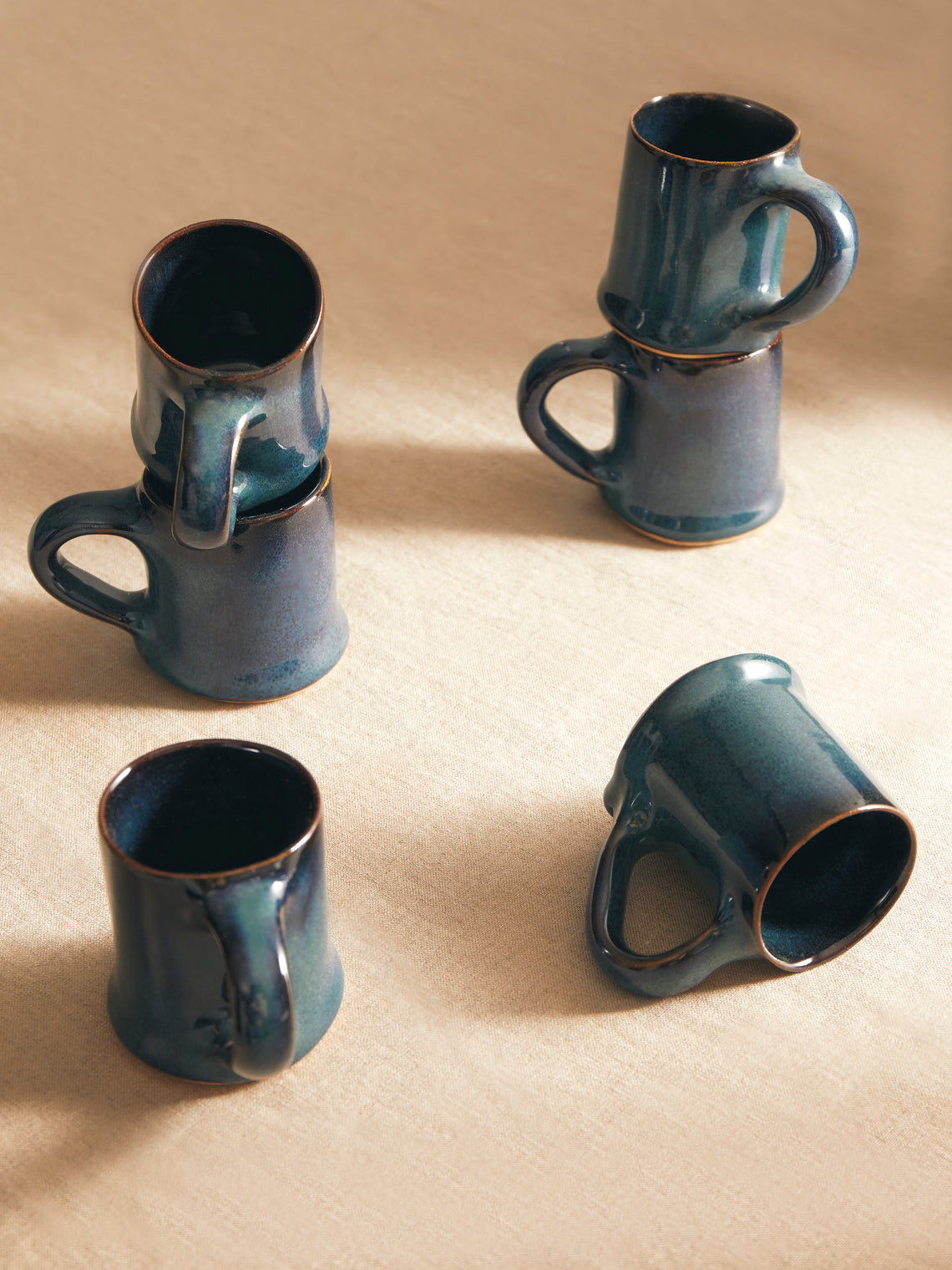 Mervyn Gers Ceramics - Hand-Glazed Ceramic Espresso Cups (Set of 6) -  - ABASK