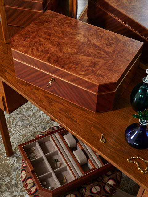 Agresti - Mahogany Gold-Plated Jewellery Box -  - ABASK