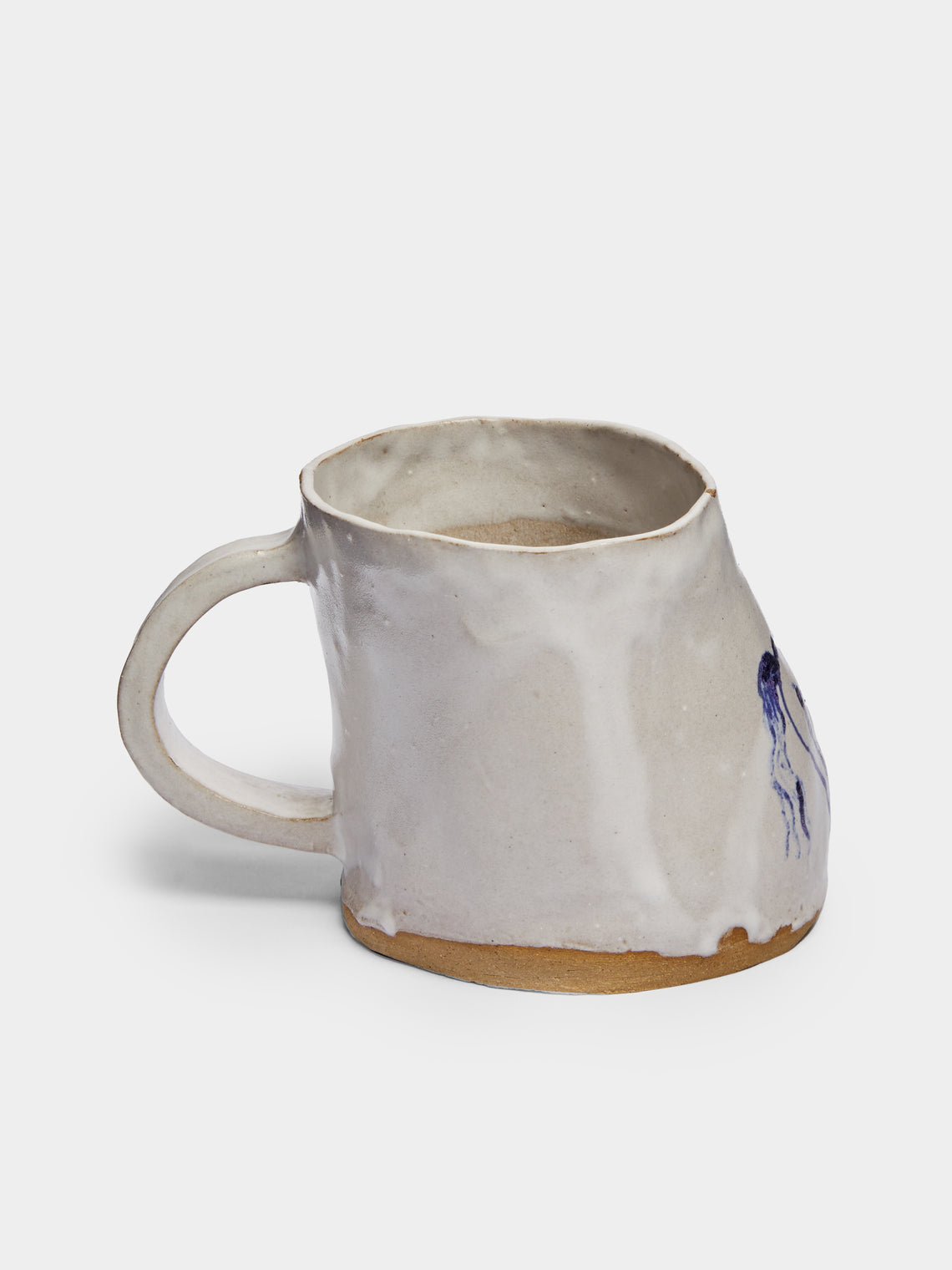 Liz Rowland - Horse Flower Man Hand-Painted Ceramic Mug -  - ABASK