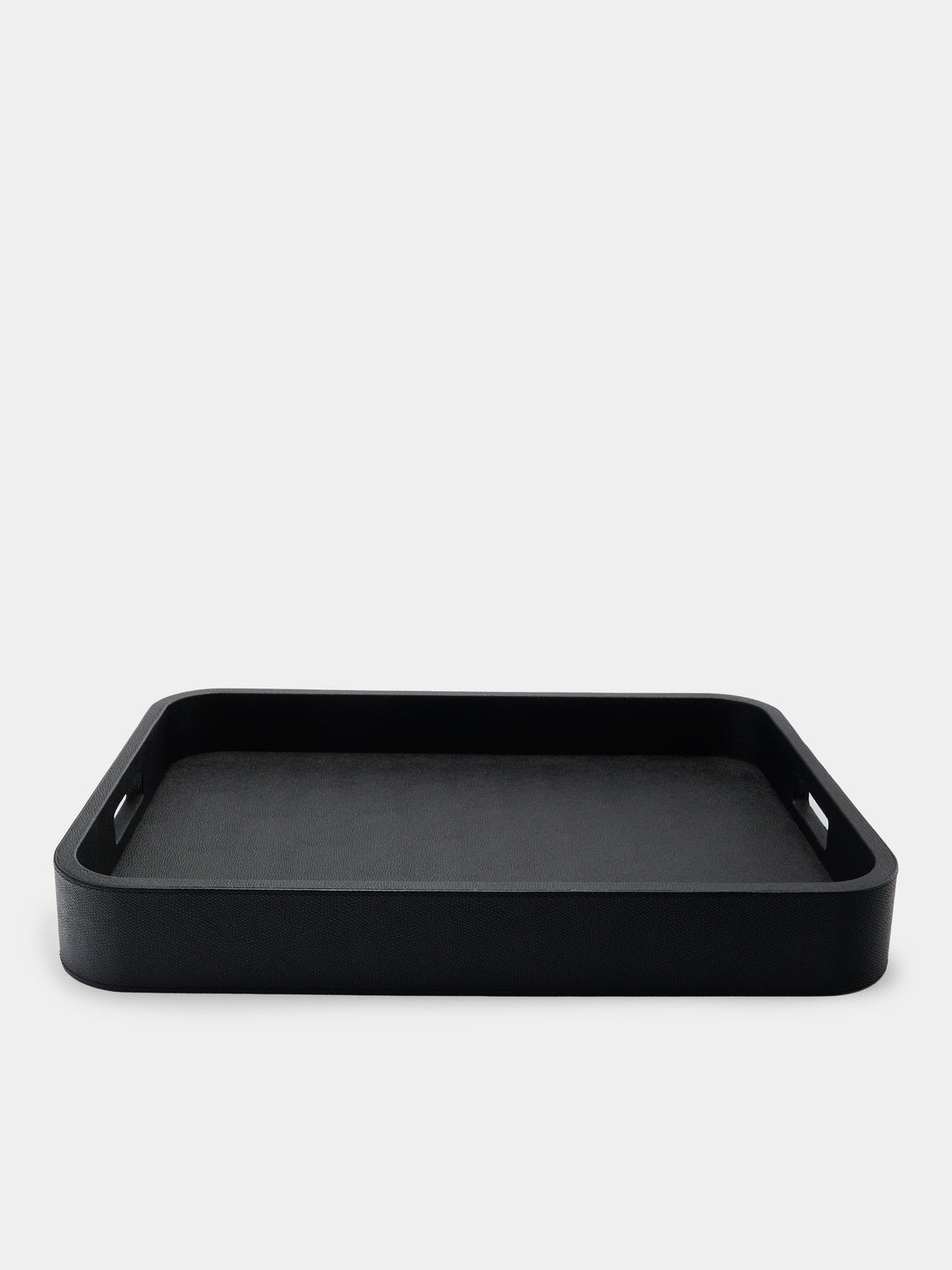 Giobagnara - Polo Leather Rectangular Tray with Handles -  - ABASK