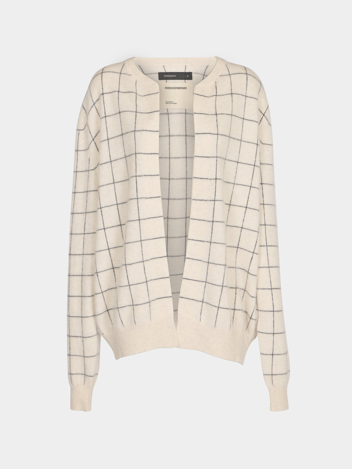 Frenckenberger - Cashmere Check Cardigan | Size: S -  - ABASK - 