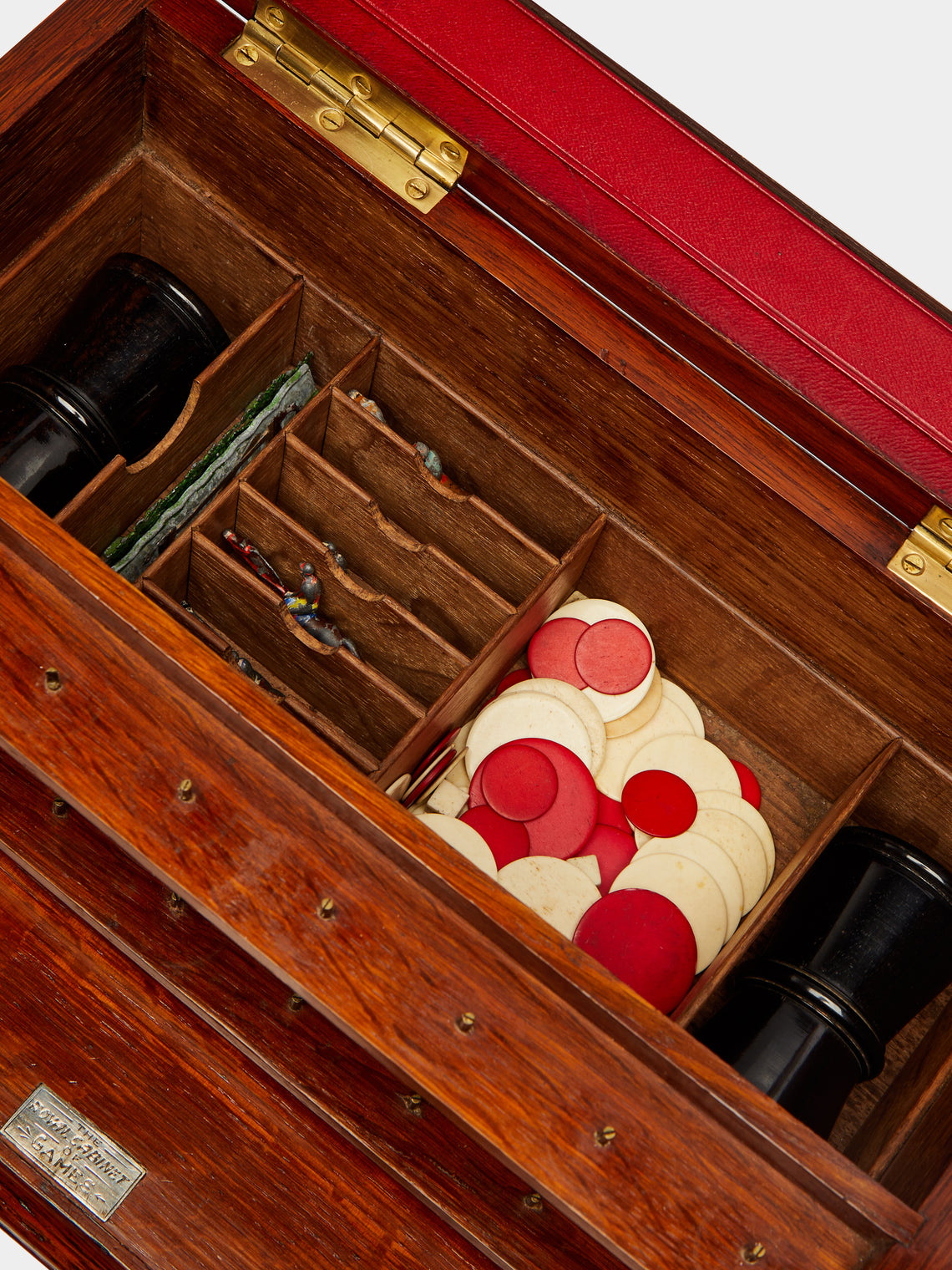 Antique and Vintage - 1889 English Oak Royal Cabinet of Games -  - ABASK