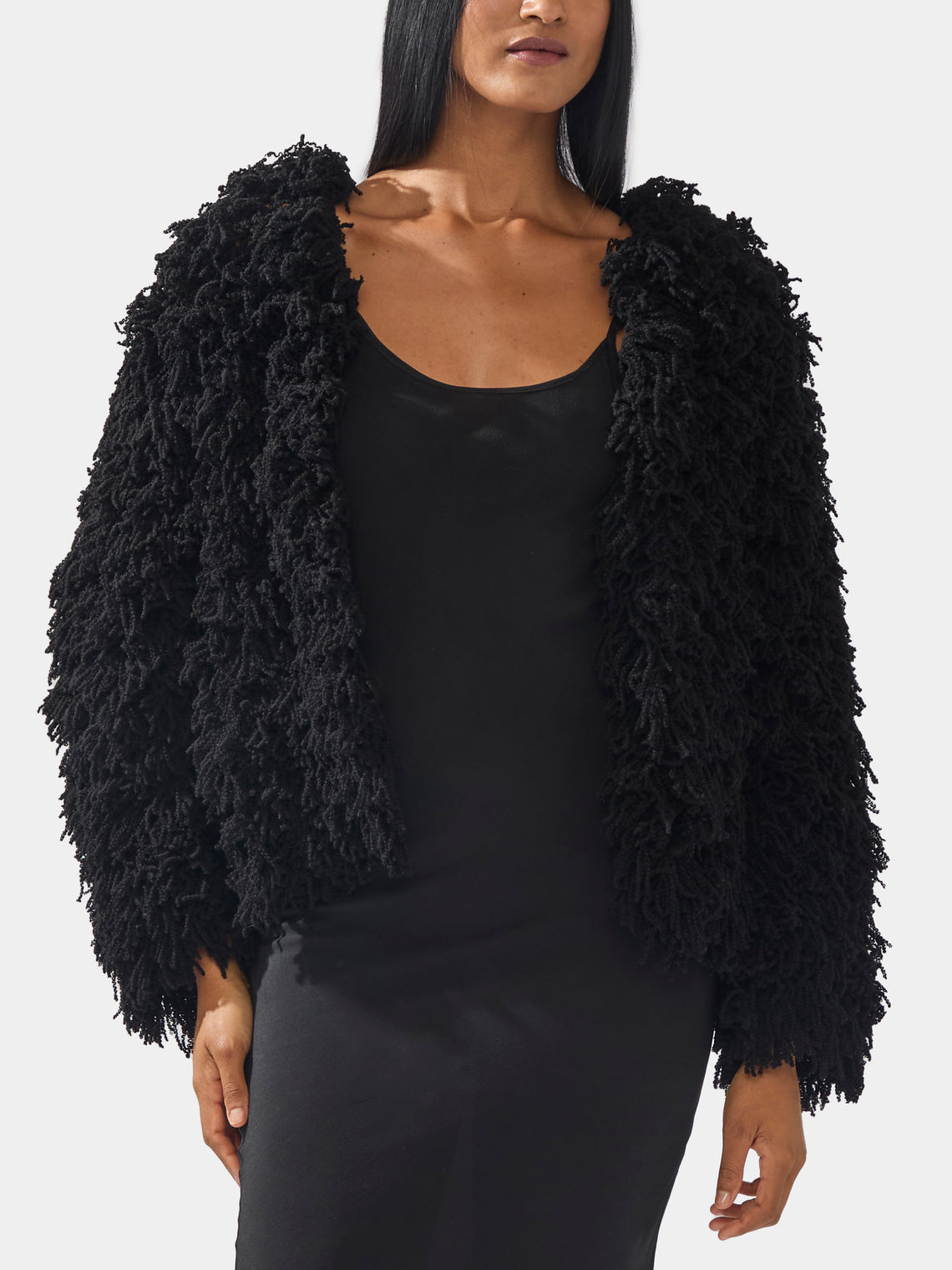 Ryan Roche - Furry Cashmere Cardigan -  - ABASK