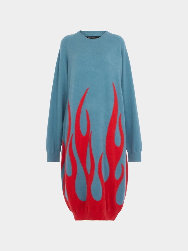 Frenckenberger - Sylvie Fleury Flame Cashmere Balloon Dress | Size: S -  - ABASK - 