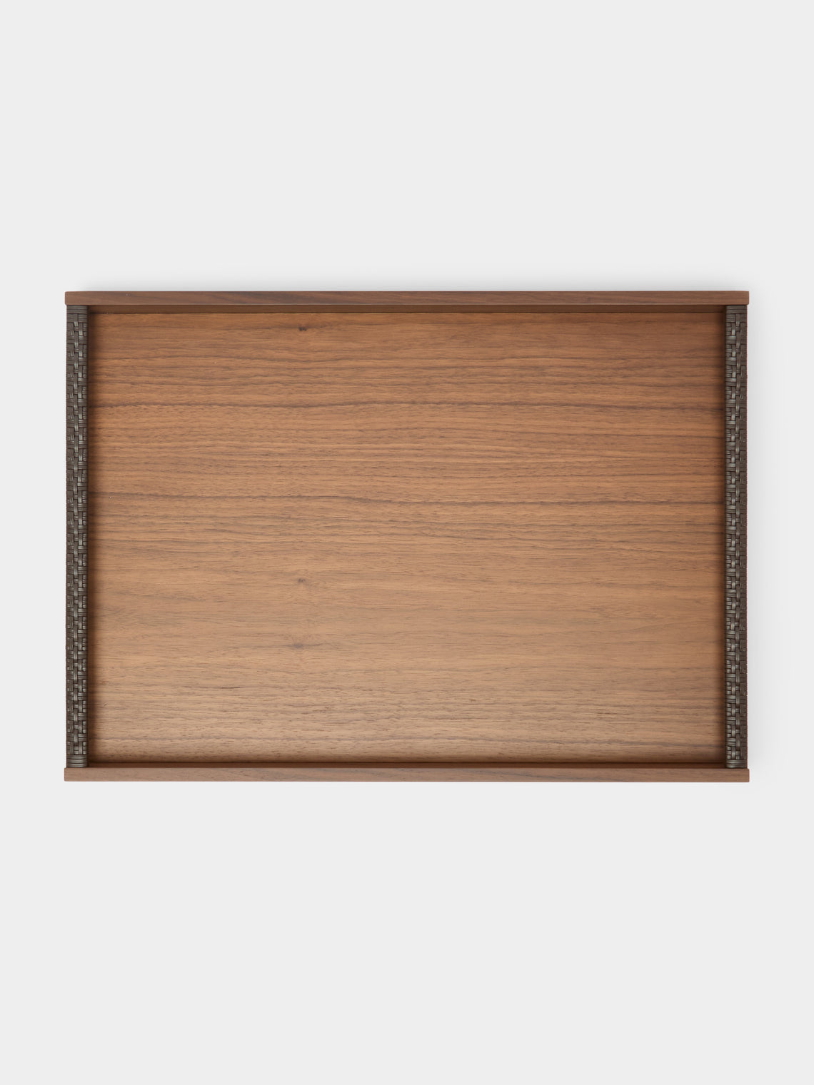 Riviere - Dama Wood and Leather Rectangular Tray -  - ABASK - 