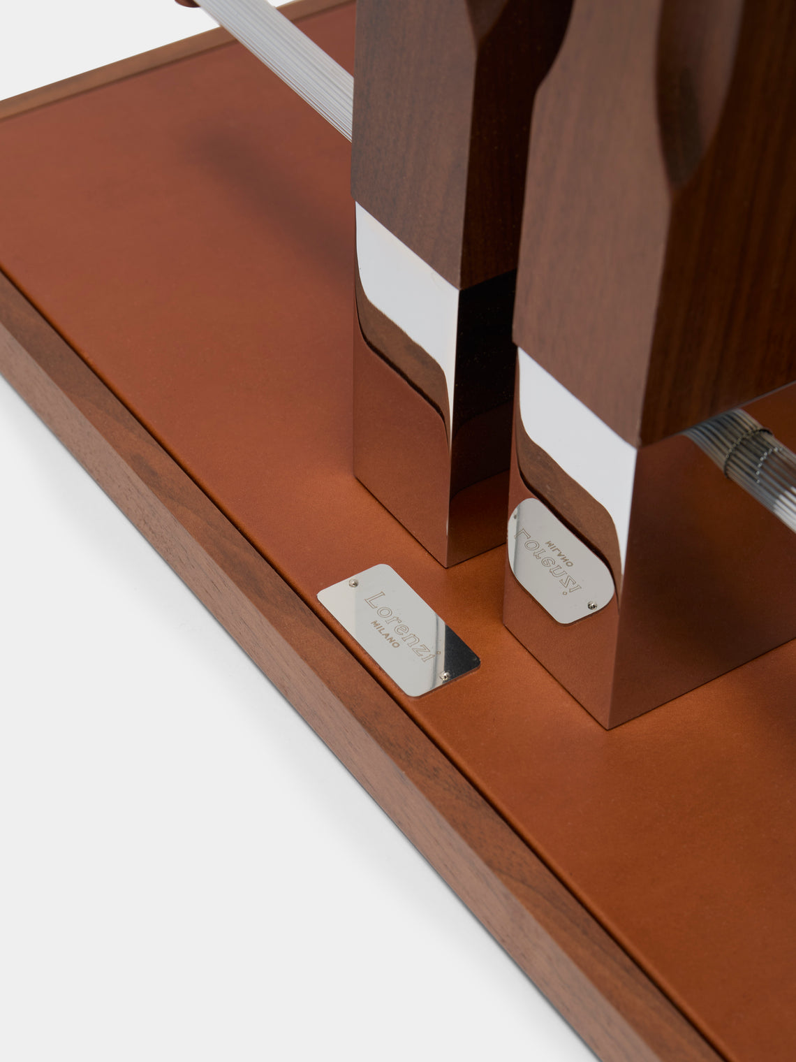 Lorenzi Milano - Walnut and Leather Wardrobe Valet -  - ABASK