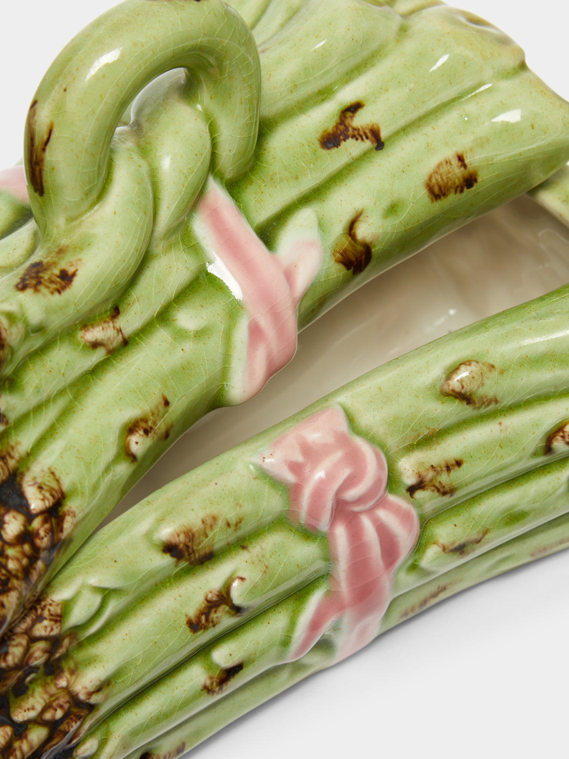 Antique and Vintage - 1940s Asparagus Ceramic Box -  - ABASK