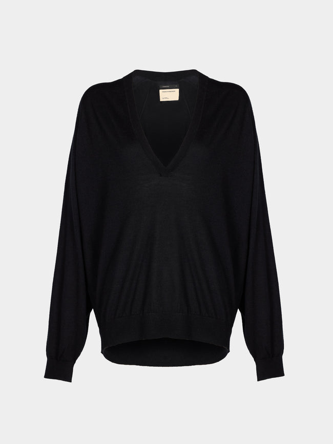 Frenckenberger - Johnny Cashmere V-Neck Sweater -  - ABASK - 