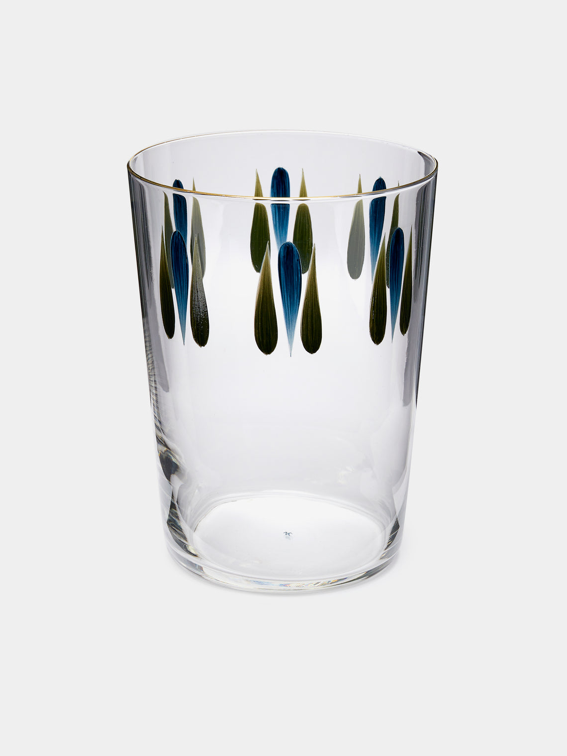 Los Vasos de Agua Clara - Soul Hand-Painted Glass Tumblers (Set of 6) -  - ABASK