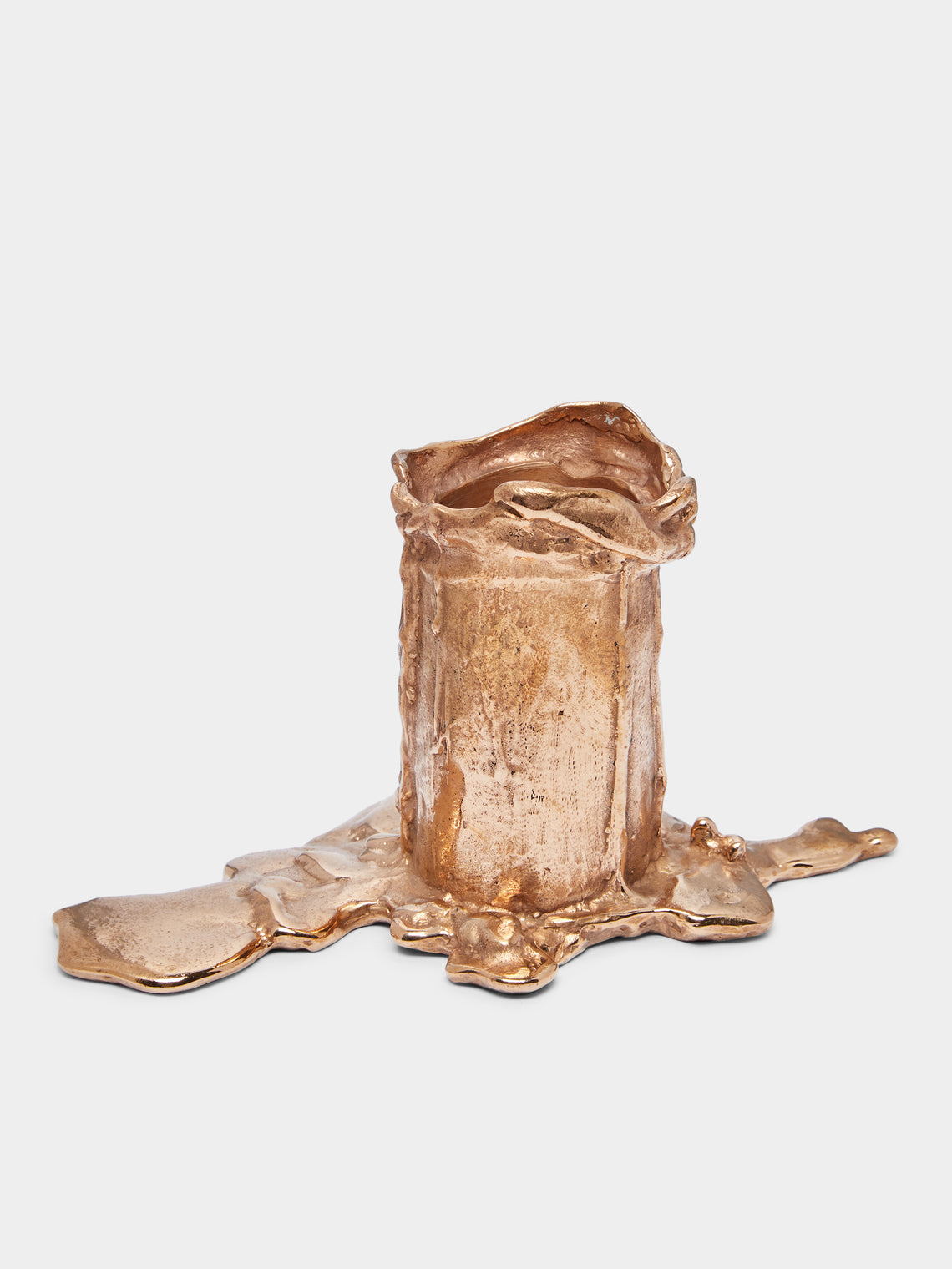 Osanna Visconti - Melted Hand-Cast Bronze Candle Holder -  - ABASK - 