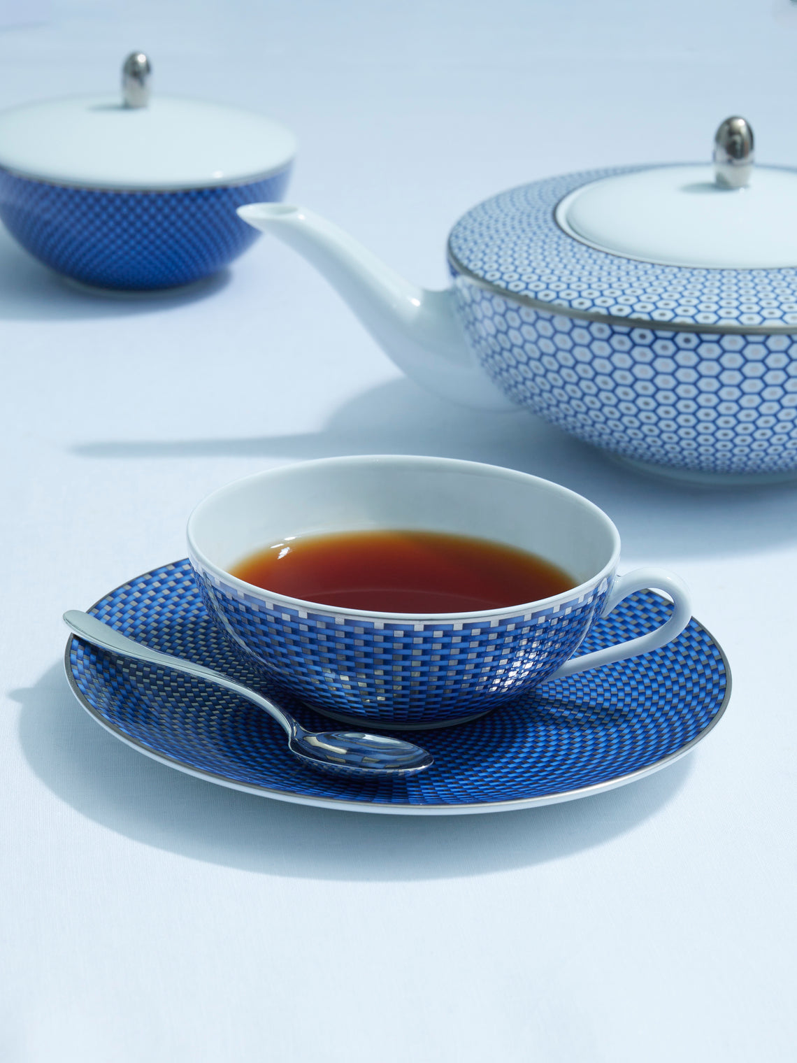 Raynaud - Trésor Bleu Porcelain Teacup and Saucer -  - ABASK