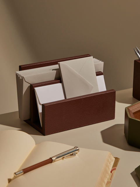 Giobagnara - Arthur Leather Letter Holder -  - ABASK