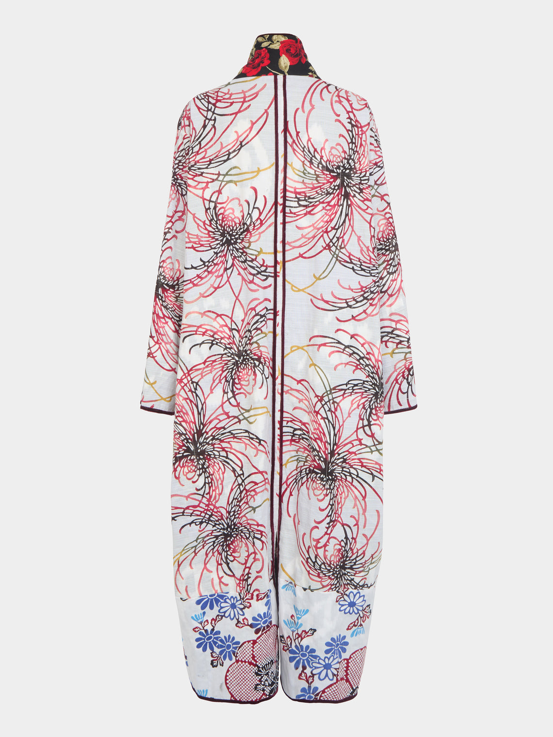 Nazzy Beglari - Hand-Loomed Katazome Cotton Reversible Robe  | One Size -  - ABASK