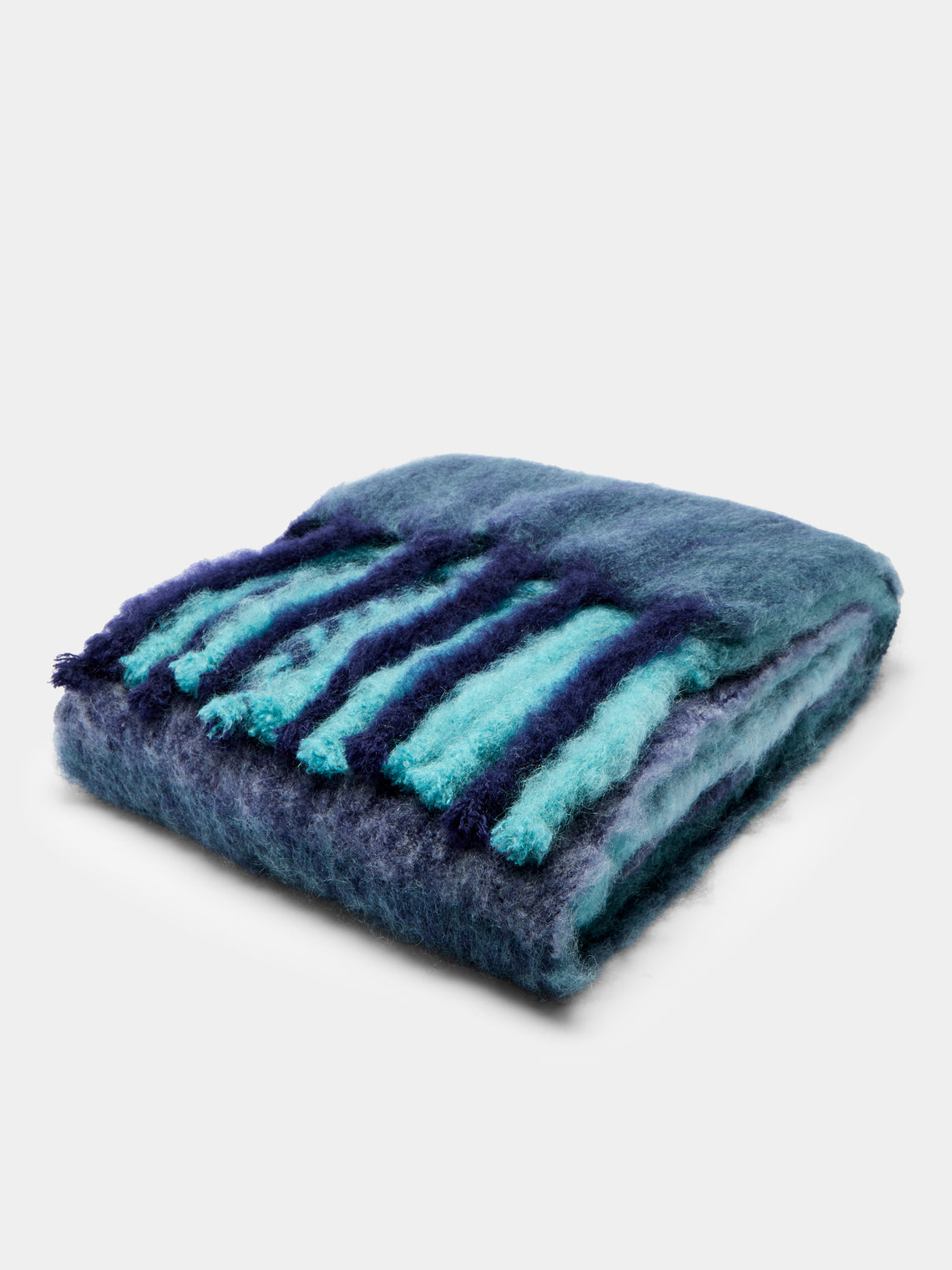 Lena Rewell - Handwoven Mohair Check Blanket -  - ABASK