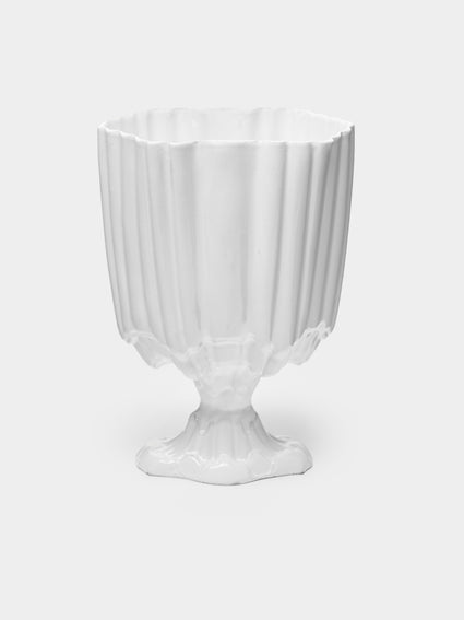 Astier de Villatte - Rocaille Hand-Glazed Ceramic Vase -  - ABASK - [thumbnail]