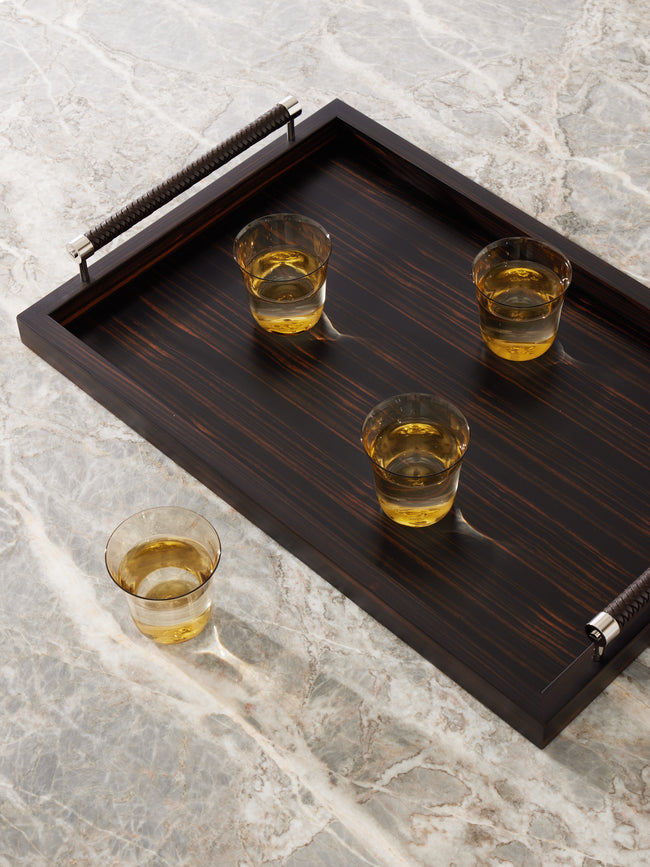 Riviere - Diana Ebony Large Rectangular Tray -  - ABASK