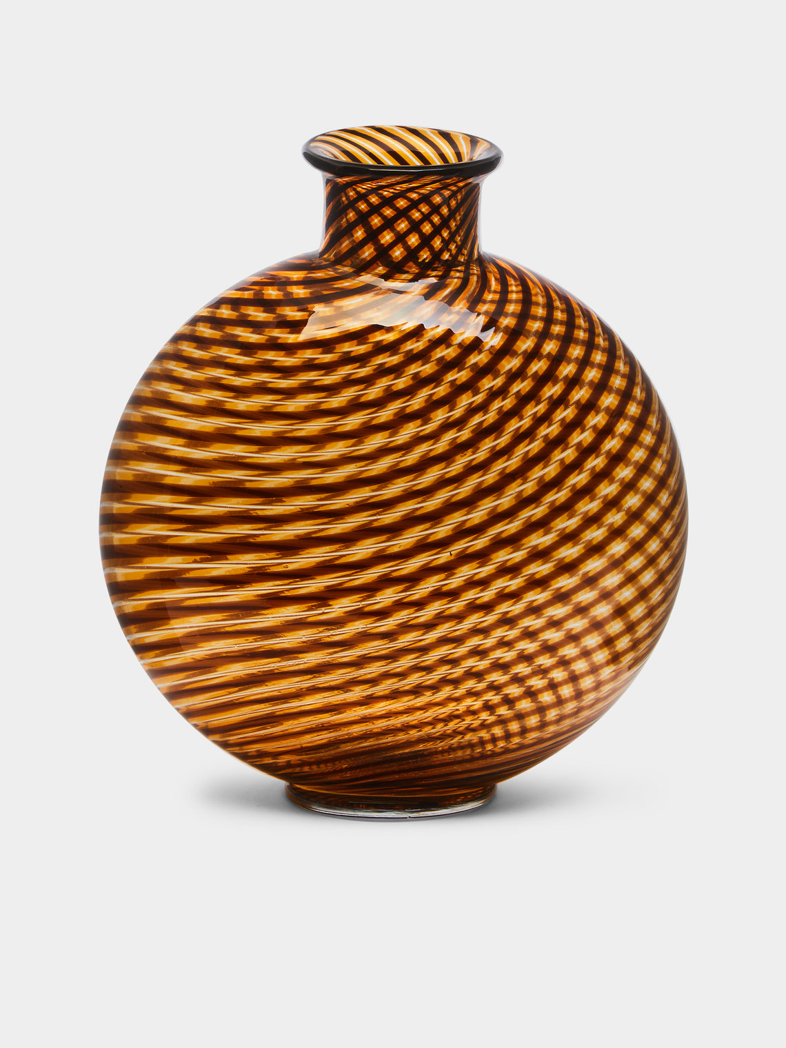1960s Ercole Barovier Spira Murano Glass Vase