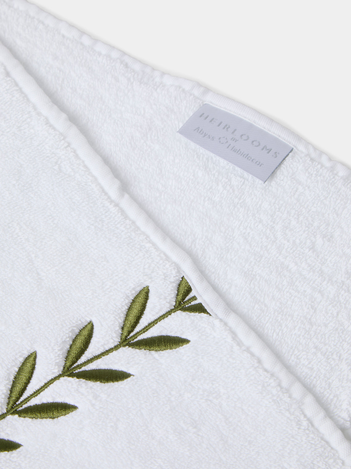 Heirlooms - Laurel Leaf Embroidered Egyptian Cotton Bath Sheet -  - ABASK