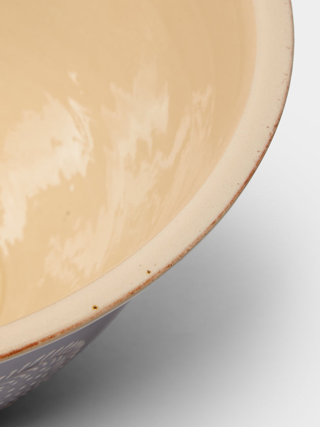 Poterie d’Évires - Hearts Hand-Painted Ceramic Salad Bowl -  - ABASK