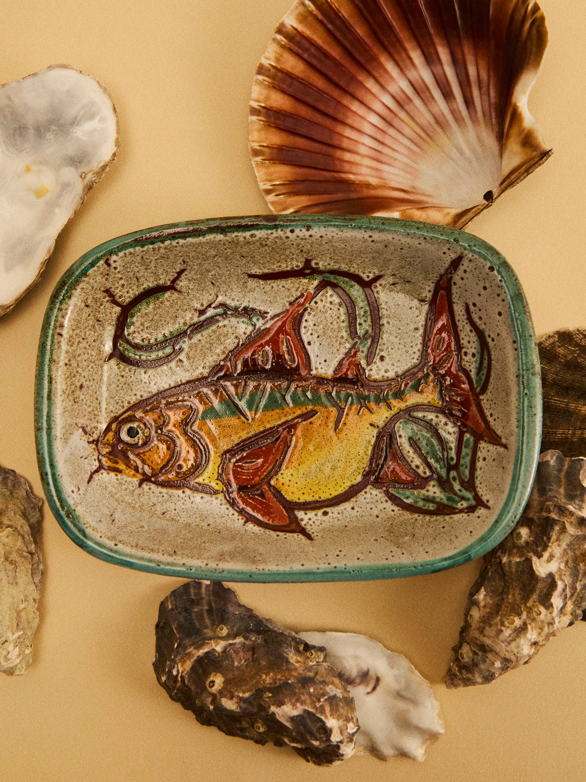 Antique and Vintage - 1950s Vallauris Fish Dish -  - ABASK