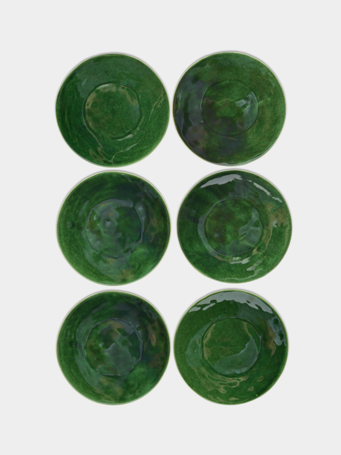 Mervyn Gers Ceramics - Hand-Glazed Ceramic Dinner Plates (Set of 6) -  - ABASK