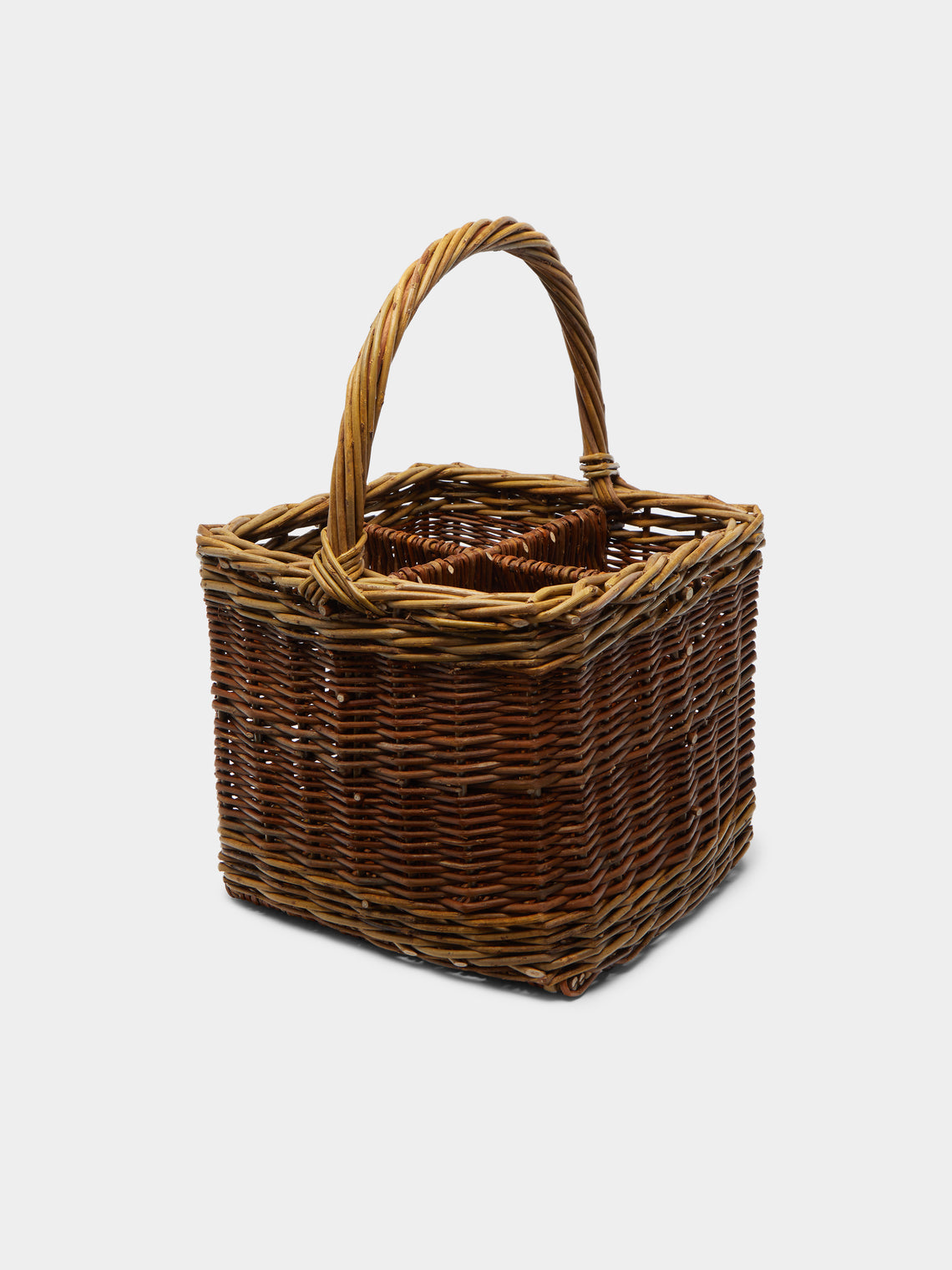 Sussex Willow Baskets - Handwoven Willow Bottle Carrier -  - ABASK - 