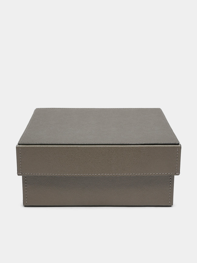 Giobagnara - Marea Leather Large Lidded Box -  - ABASK - 